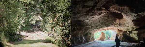 ภาพที่ 19 ทางเดินไปยังวัดถ้ำเทพนมและปากทางเข้าถ้ำ.jpg