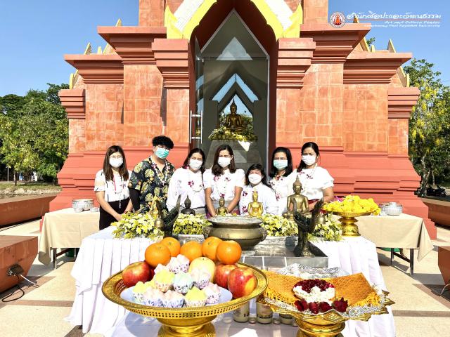 1. พิธีสรงน้ำพระพุทธวิธานปัญญาบดี เนื่องในวันสงกรานต์ ประจำปี ๒๕๖๕