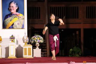 95. ซ้อมการแสดงเพื่อแสดงในกิจกรรมการแสดงดนตรีไทย นาฏศิลป์ไทย และนาฏศิลป์นานาชาติ "วันอนุรักษ์มรดกไทย"