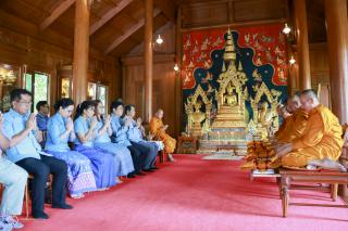 กิจกรรมพิธีทำบุญตักบาตรเพื่อถวายเป็นพระราชกุศลเฉลิมพระเกียรติ สมเด็จพระนางเจ้าสิริกิติ์ พระบรมราชินีนาถ พระบรมราชชนนีพันปีหลวง เนื่องในโอกาสวันเฉลิมพระชนมพรรษา ๙๒ พรรษา ๑๒ สิงหาคม ๒๕๖๗