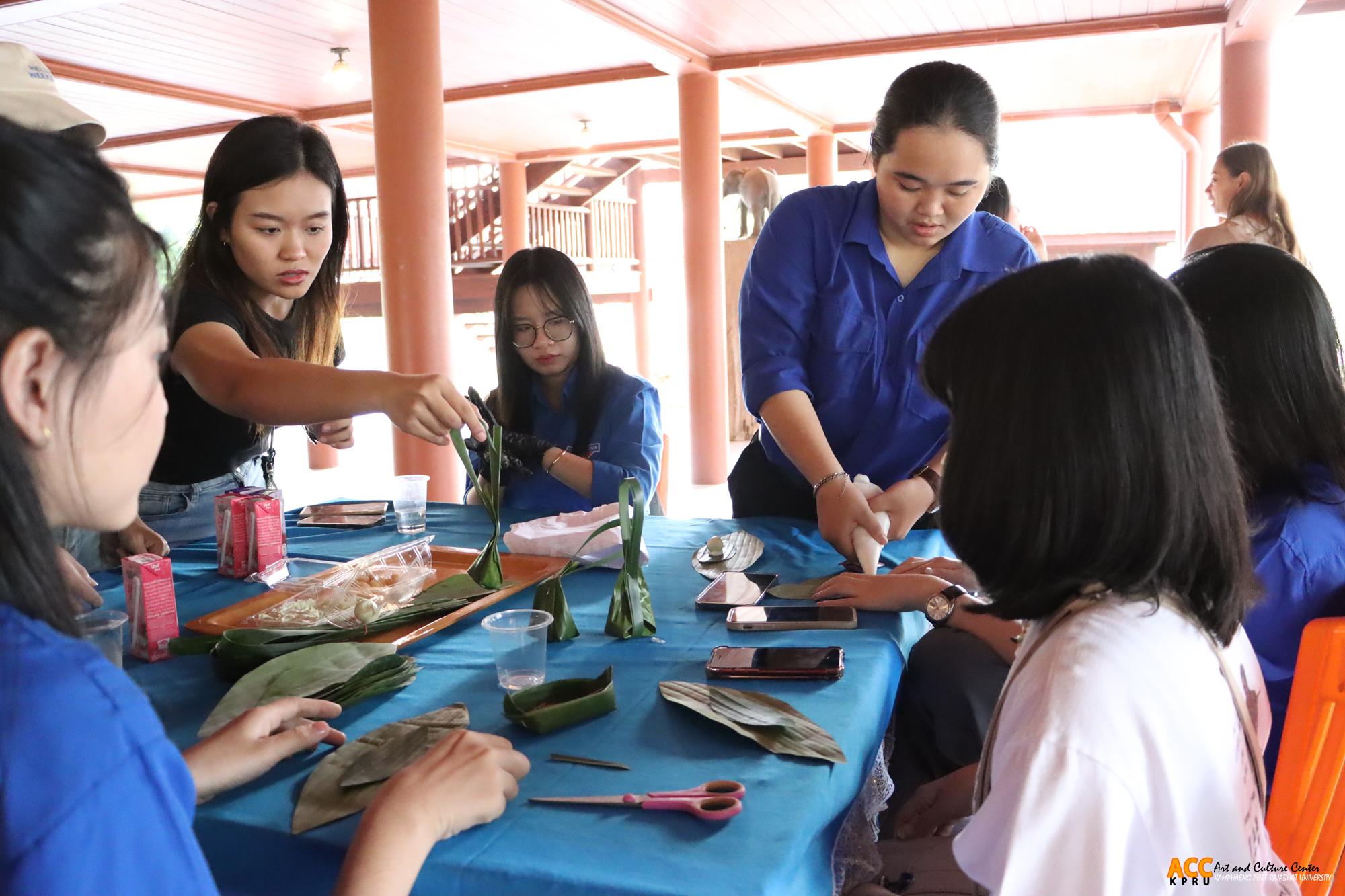 154. การอบรมเชิงปฏิบัติการเรียนรู้ศิลปะวัฒนธรรมการรำไทยและการเรียนรู้วัฒนธรรมอาหารไทย