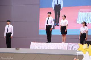 การอบรมมารยาทไทย ในกิจกรรมปฐมนิเทศนักศึกษาใหม่ ประจำปีการศึกษา ๒๕๖๘