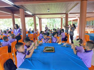 192. พิพิธภัณฑสถานจังหวัดกำแพงเพชร เฉลิมพระเกียรติได้ให้ความร่วมมือกับโรงเรียนสาธิตฯจัดกิจกรรมเรียนรู้นอกสถานที่ หน่วยบูรณาการแหล่งเรียนรู้ในท้องถิ่น เรื่องกล้วย ให้กับนักเรียนชั้นประถมศึกษาปีที่ 3-4